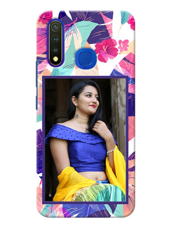 Custom Vivo U20 Personalised Phone Cases: Abstract Floral Design