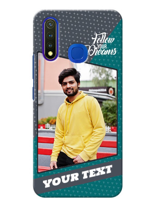 Custom Vivo U20 Back Covers: Background Pattern Design with Quote