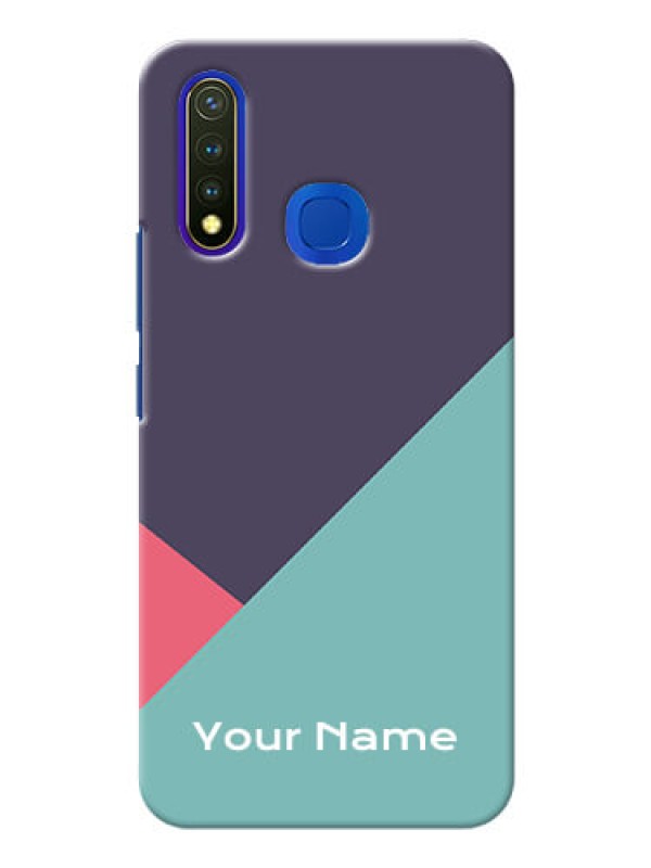 Custom Vivo U20 Custom Phone Cases: Tri Color abstract Design