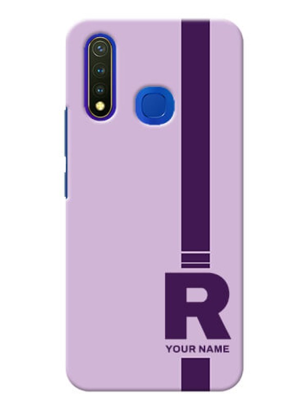 Custom Vivo U20 Custom Phone Covers: Simple dual tone stripe with name Design