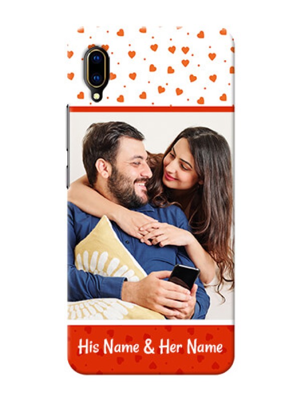 Custom Vivo V11 Pro Phone Back Covers: Orange Love Symbol Design
