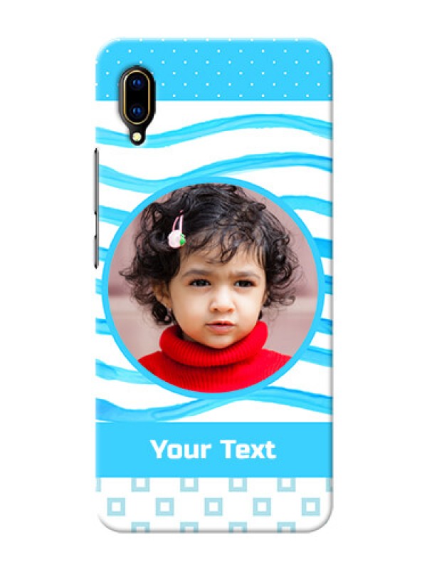 Custom Vivo V11 Pro phone back covers: Simple Blue Case Design