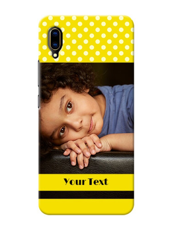 Custom Vivo V11 Pro Custom Mobile Covers: Bright Yellow Case Design