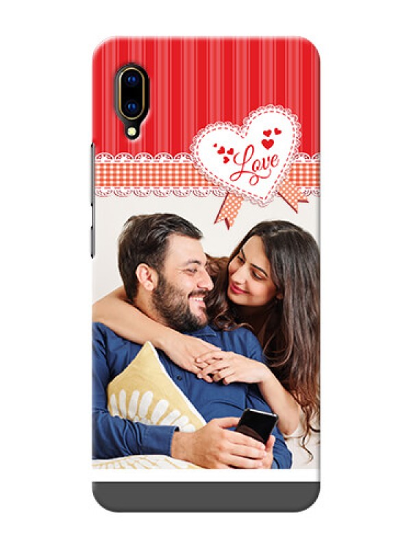 Custom Vivo V11 Pro phone cases online: Red Love Pattern Design