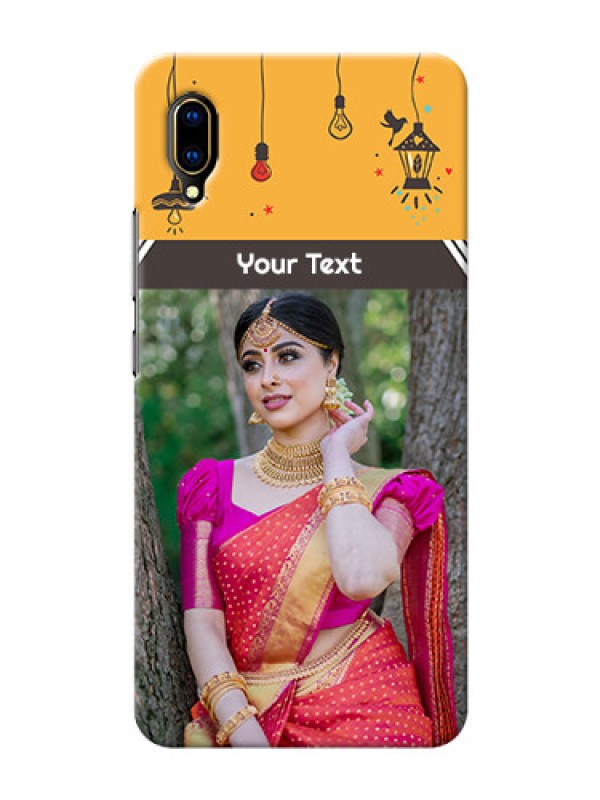 Custom Vivo V11 Pro custom back covers with Family Picture and Icons 