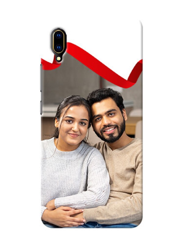 Custom Vivo V11 Pro custom phone cases: Red Ribbon Frame Design