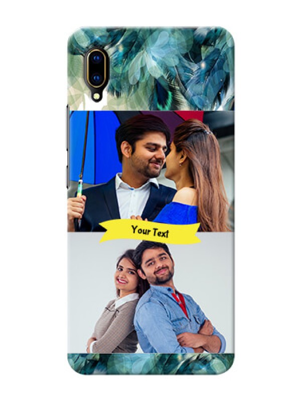 Custom Vivo V11 Pro Phone Cases: Image with Boho Peacock Feather Design