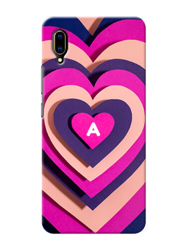 Custom Vivo V11 Pro Custom Mobile Case with Cute Heart Pattern Design