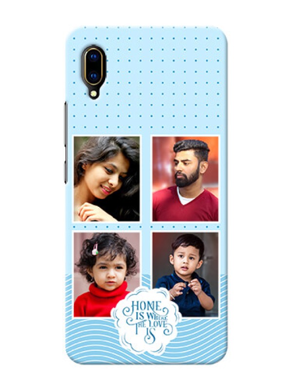 Custom Vivo V11 Pro Custom Phone Covers: Cute love quote with 4 pic upload Design