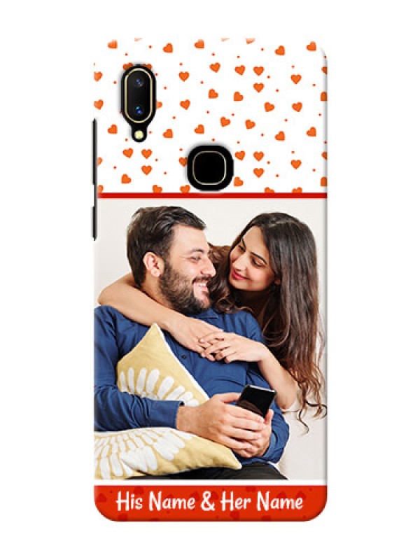 Custom Vivo V11 Phone Back Covers: Orange Love Symbol Design