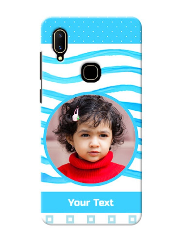 Custom Vivo V11 phone back covers: Simple Blue Case Design