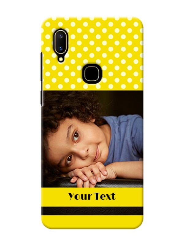 Custom Vivo V11 Custom Mobile Covers: Bright Yellow Case Design