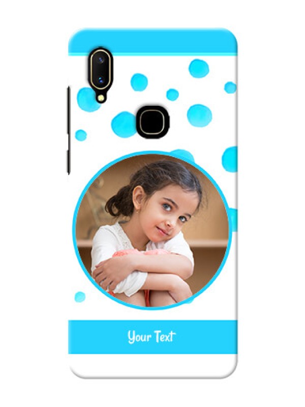 Custom Vivo V11 Custom Phone Covers: Blue Bubbles Pattern Design