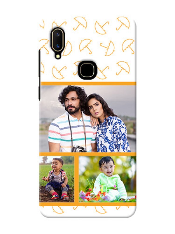 Custom Vivo V11 Personalised Phone Cases: Yellow Pattern Design
