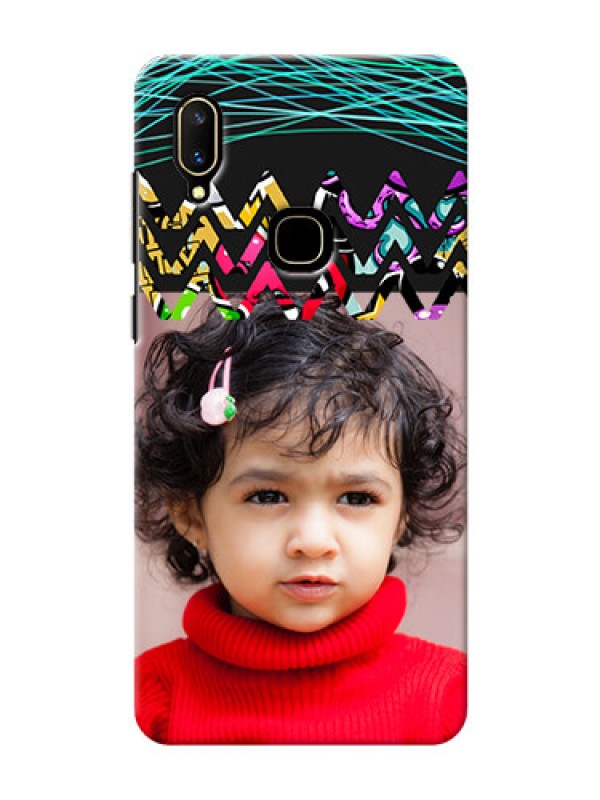 Custom Vivo V11 personalized phone covers: Neon Abstract Design