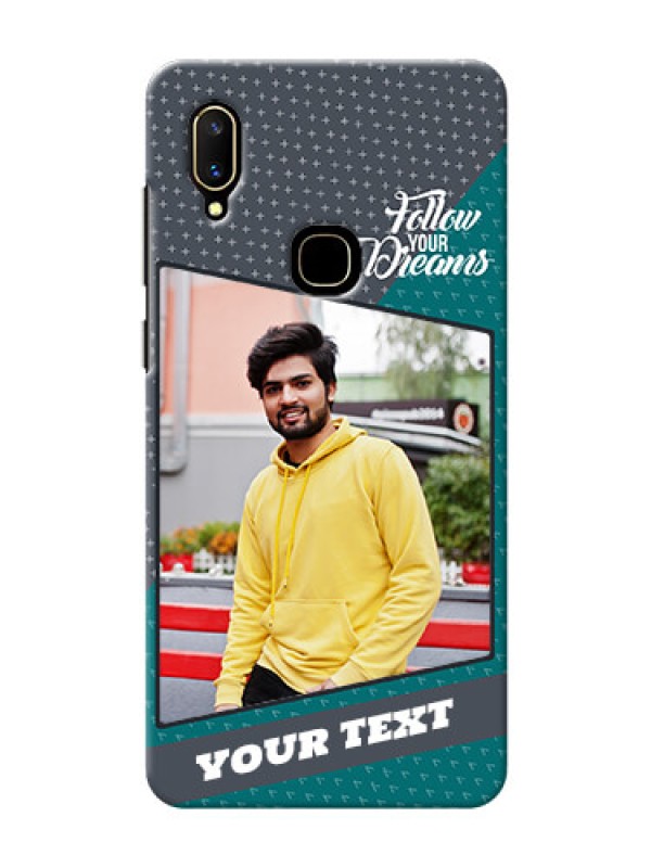 Custom Vivo V11 Back Covers: Background Pattern Design with Quote