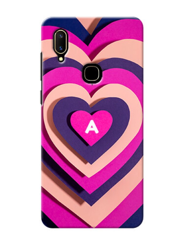 Custom Vivo V11 Custom Mobile Case with Cute Heart Pattern Design