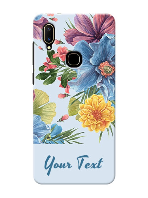Custom Vivo V11 Custom Phone Cases: Stunning Watercolored Flowers Painting Design