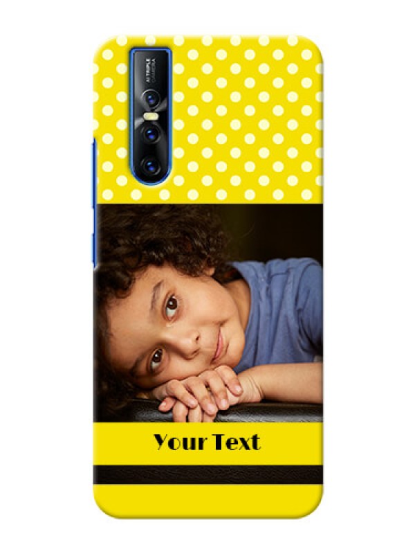 Custom Vivo V15 Pro Custom Mobile Covers: Bright Yellow Case Design