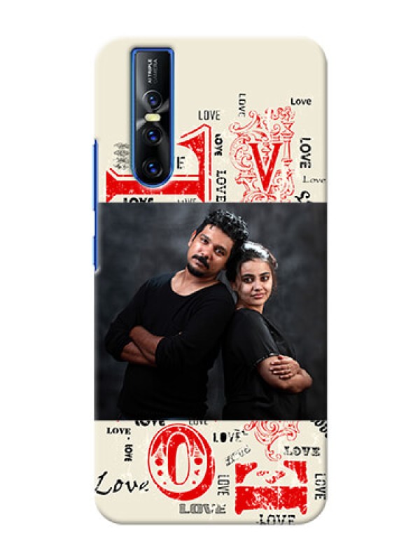 Custom Vivo V15 Pro mobile cases online: Trendy Love Design Case