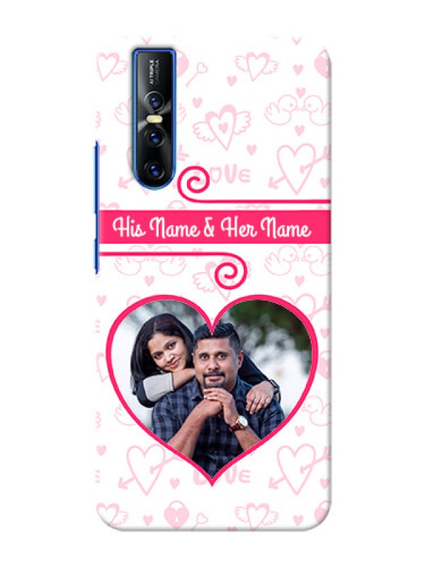 Custom Vivo V15 Pro Personalized Phone Cases: Heart Shape Love Design