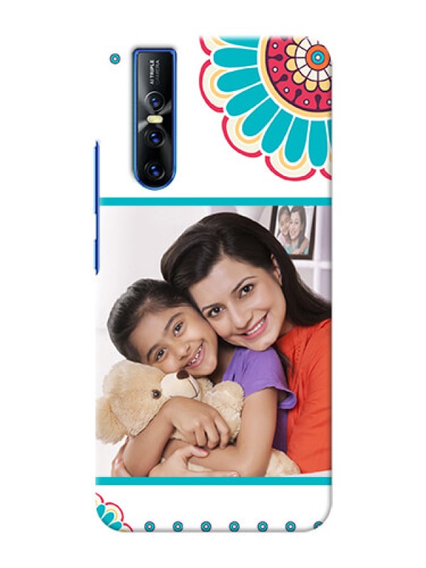 Custom Vivo V15 Pro custom mobile phone cases: Flower Design