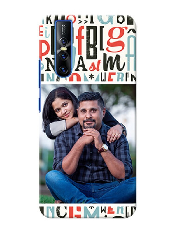 Custom Vivo V15 Pro custom mobile phone covers: Alphabet Design