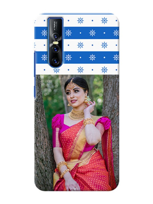 Custom Vivo V15 Pro custom mobile covers: Snow Pattern Design