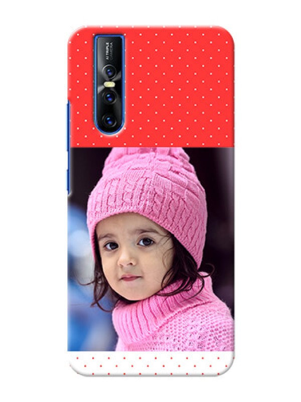 Custom Vivo V15 Pro personalised phone covers: Red Pattern Design