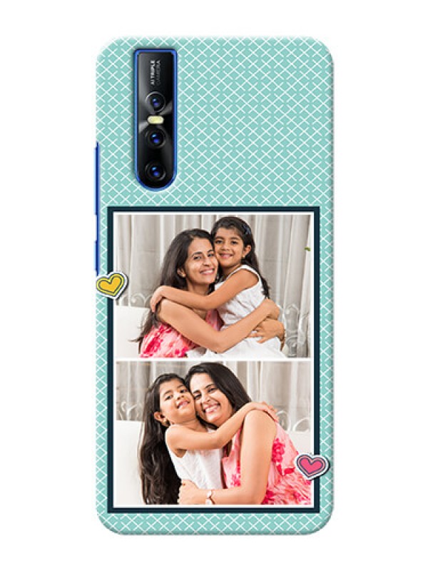 Custom Vivo V15 Pro Custom Phone Cases: 2 Image Holder with Pattern Design