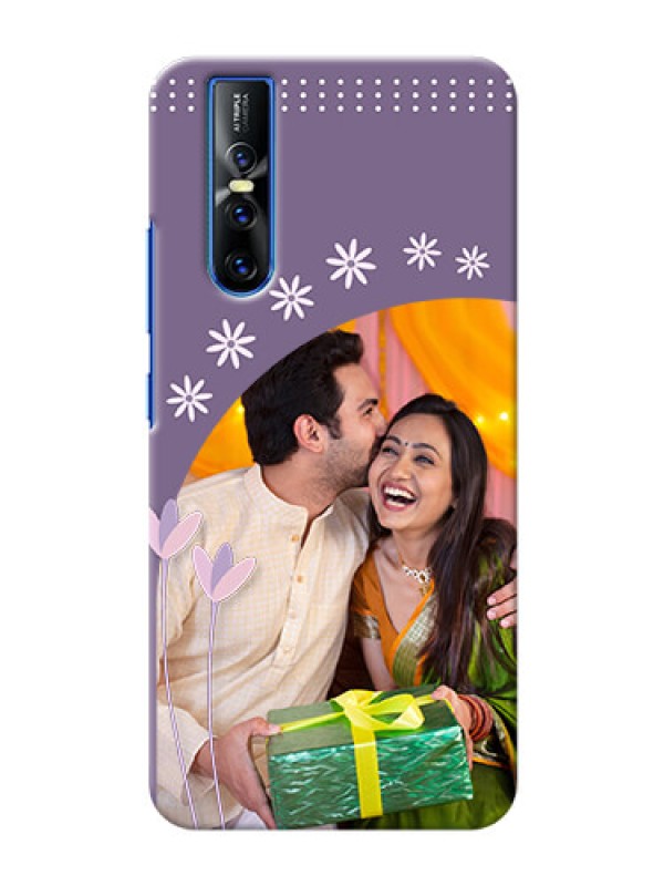 Custom Vivo V15 Pro Phone covers for girls: lavender flowers design 