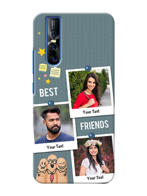 Custom Vivo V15 Pro Mobile Cases: Sticky Frames and Friendship Design