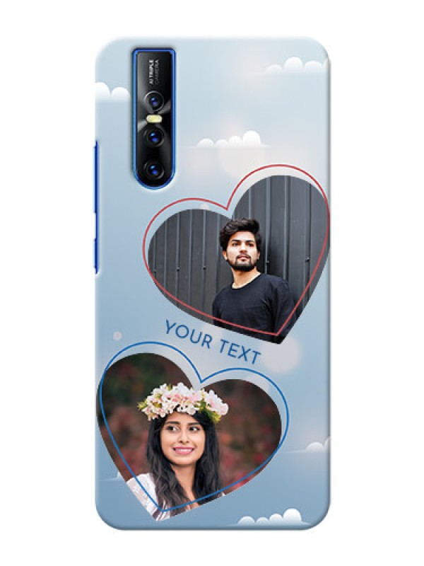 Custom Vivo V15 Pro Phone Cases: Blue Color Couple Design 