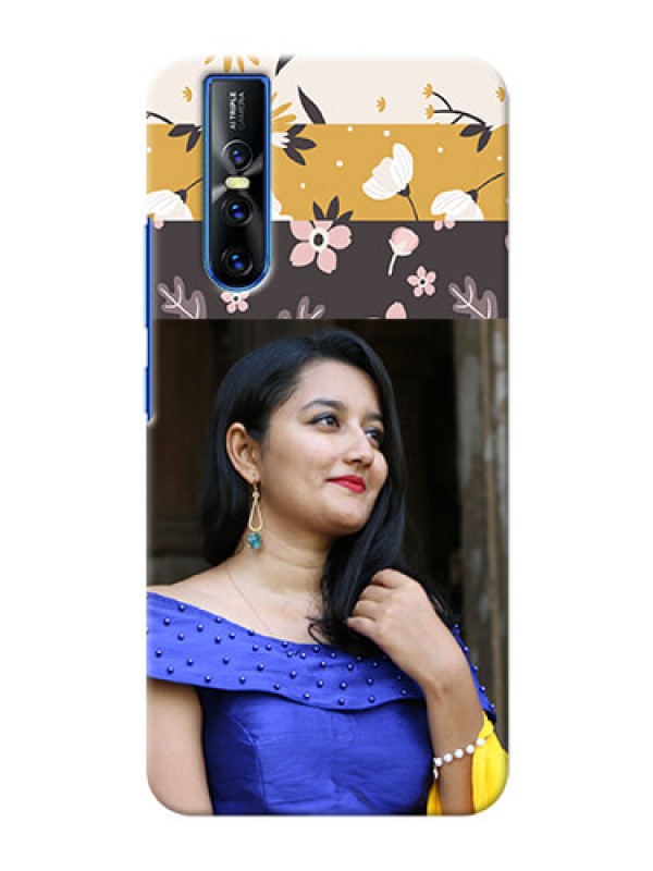 Custom Vivo V15 Pro mobile cases online: Stylish Floral Design