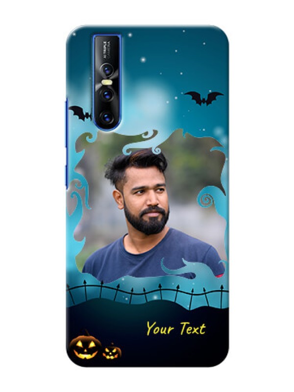 Custom Vivo V15 Pro Personalised Phone Cases: Halloween frame design