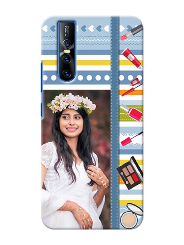 Custom Vivo V15 Pro Personalized Mobile Cases: Makeup Icons Design