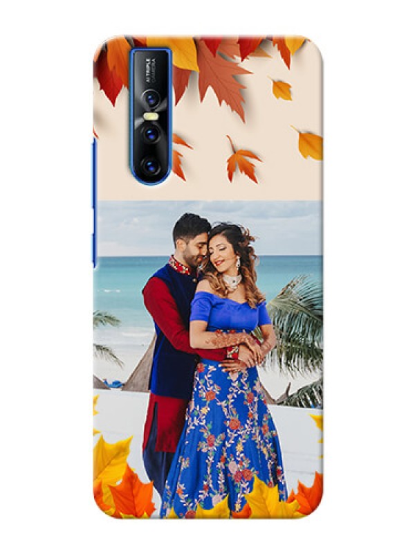 Custom Vivo V15 Pro Mobile Phone Cases: Autumn Maple Leaves Design