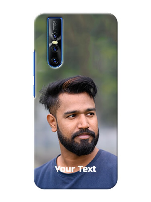 Custom Vivo V15 Pro Mobile Cover: Photo with Text