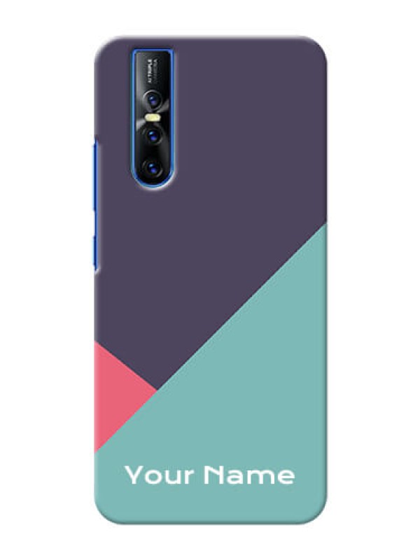 Custom Vivo V15 Pro Custom Phone Cases: Tri Color abstract Design