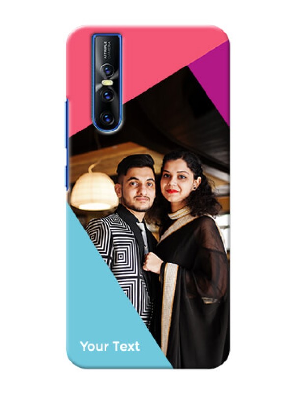 Custom Vivo V15 Pro Custom Phone Cases: Stacked Triple colour Design