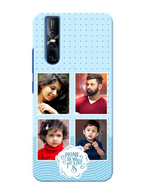Custom Vivo V15 Pro Custom Phone Covers: Cute love quote with 4 pic upload Design