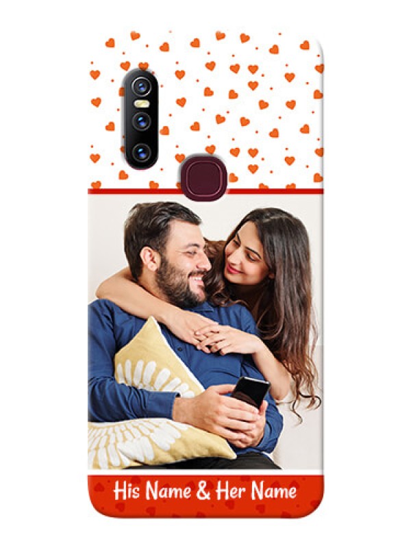 Custom Vivo V15 Phone Back Covers: Orange Love Symbol Design
