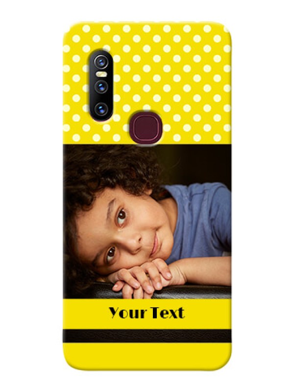 Custom Vivo V15 Custom Mobile Covers: Bright Yellow Case Design
