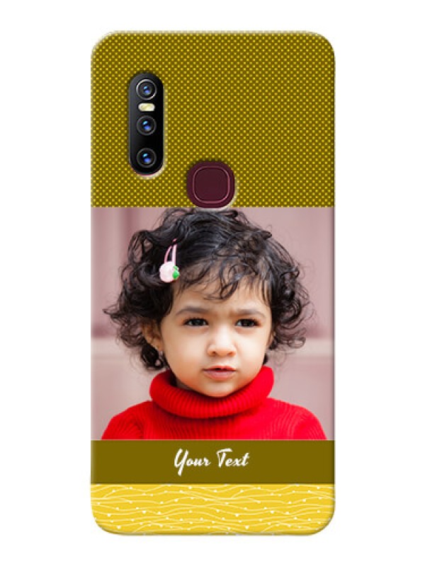 Custom Vivo V15 custom mobile back covers: Simple Green Color Design