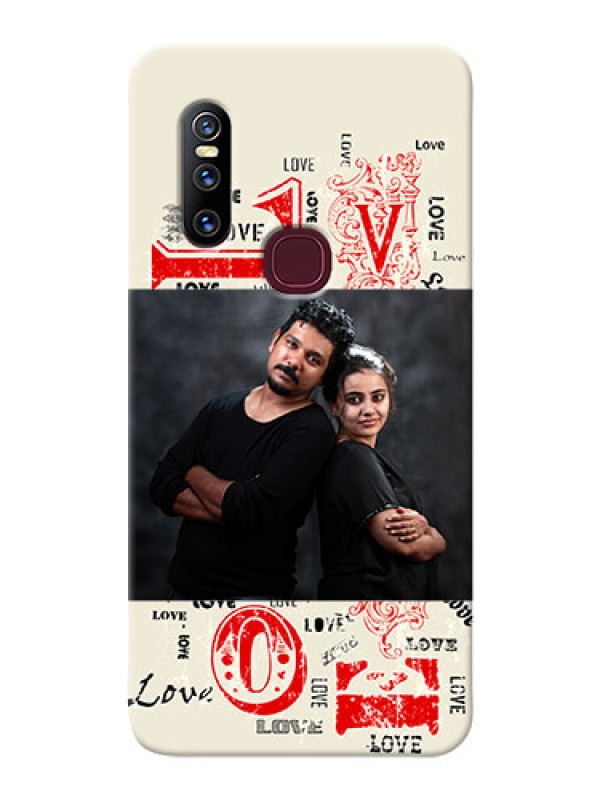 Custom Vivo V15 mobile cases online: Trendy Love Design Case