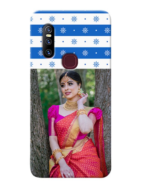 Custom Vivo V15 custom mobile covers: Snow Pattern Design