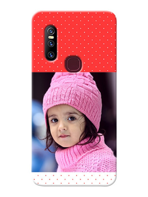 Custom Vivo V15 personalised phone covers: Red Pattern Design