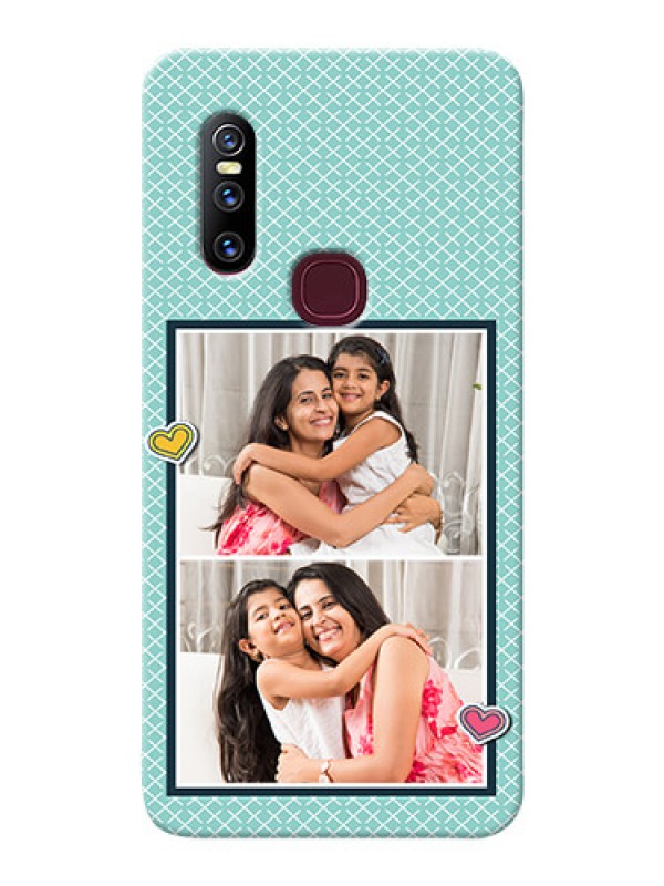 Custom Vivo V15 Custom Phone Cases: 2 Image Holder with Pattern Design