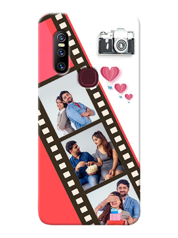 Custom Vivo V15 custom phone covers: 3 Image Holder with Film Reel