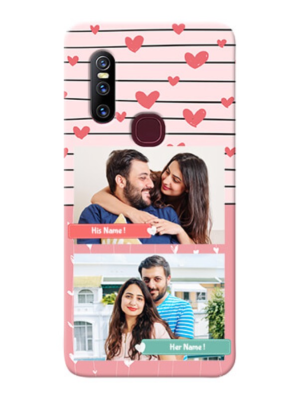 Custom Vivo V15 custom mobile covers: Photo with Heart Design